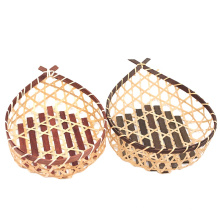 Wholesale Fishtail Shape Bamboo French Bread Basket Rattan For Home Decoration